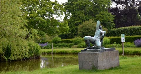 Der Schlosspark in Odense, Dänemark Der Schlosspark in Odense