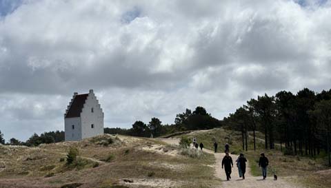 Die versandete Kirche in Skagen Die versandete Kirche